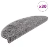 30 db szürke, félkör alakú, nagy lépcsőszőnyeg 65 x 21 x 4 cm