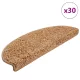 30 db bézs színű, félkör alakú lépcsőszőnyeg 65 x 21 x 4 cm, nagy