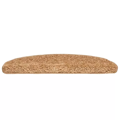 30 db bézs színű, félkör alakú lépcsőszőnyeg 65 x 21 x 4 cm, nagy