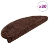 30 db barna, félkör alakú, nagy lépcsőszőnyeg 65 x 21 x 4 cm