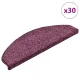 30 db sötétlila félkör alakú lépcsőszőnyeg 65 x 21 x 4 cm, nagy