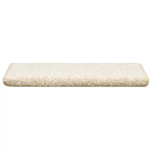 30 db fehér lépcsőszőnyeg, téglalap alakú széllel, 65 x 21 x 4 cm