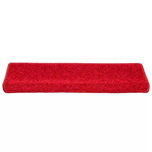 30 db piros, téglalap alakú szélű lépcsőszőnyeg 65 x 21 x 4 cm