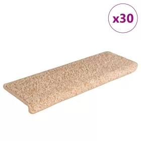   30 db lépcsőszőnyeg, 65 x 21 x 4 cm, aranyozott, téglalap alakú széllel