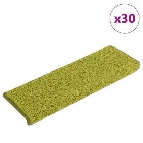   30 db zöld lépcsőszőnyeg, téglalap alakú széllel, 65 x 21 x 4 cm