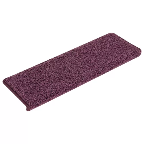 30 db lépcsőszőnyeg, 65 x 21 x 4 cm, sötétlila, téglalap alakú széllel