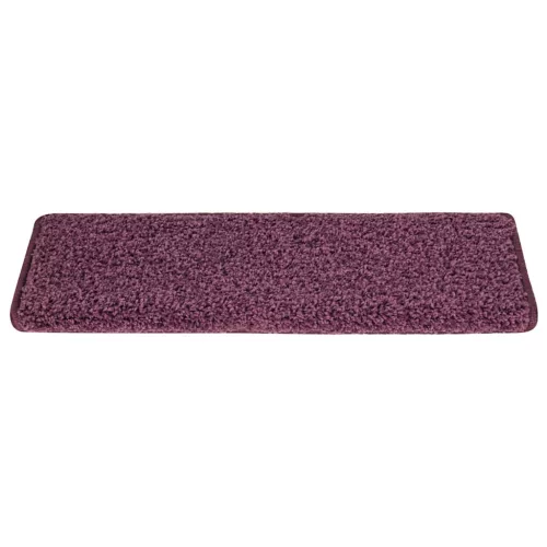 30 db lépcsőszőnyeg, 65 x 21 x 4 cm, sötétlila, téglalap alakú széllel