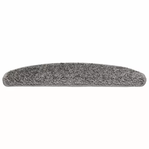 20 db szürke, félkör alakú, nagy lépcsőszőnyeg 65 x 21 x 4 cm