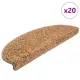 20 db bézs színű, félkör alakú lépcsőszőnyeg 65 x 21 x 4 cm, nagy