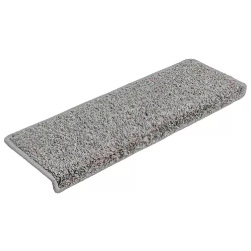 20 db szürke lépcsőszőnyeg, téglalap alakú széllel, 65 x 21 x 4 cm
