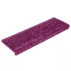 20 db lépcsőszőnyeg 65 x 21 x 4 cm lila téglalap alakú széllel