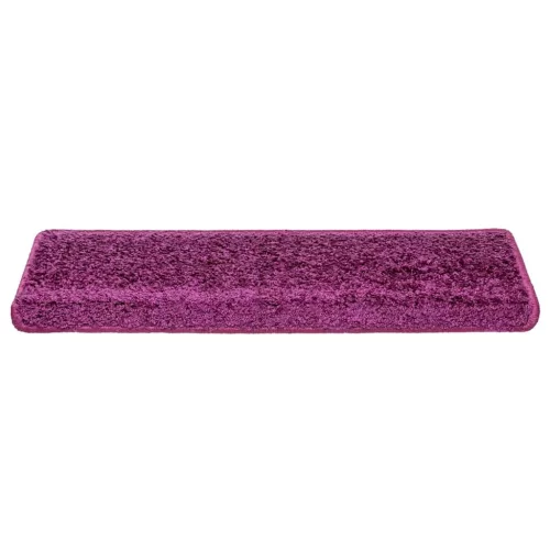20 db lépcsőszőnyeg 65 x 21 x 4 cm lila téglalap alakú széllel