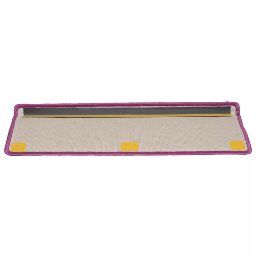 20 db lépcsőszőnyeg 65 x 21 x 4 cm lila téglalap alakú széllel