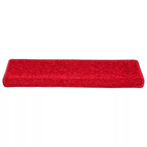 20 db piros, téglalap alakú szélű lépcsőszőnyeg 65 x 21 x 4 cm