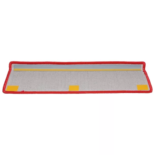20 db piros, téglalap alakú szélű lépcsőszőnyeg 65 x 21 x 4 cm
