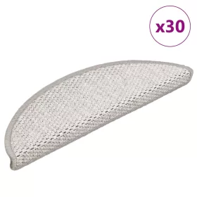  30 db platina lépcsőszőnyegek öntapadós szizál kinézetű