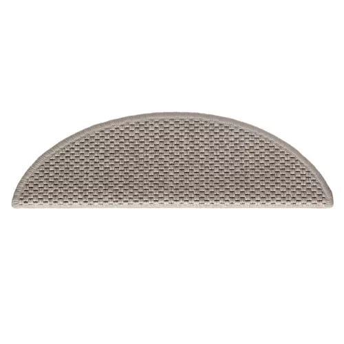 30 db ezüst lépcsőszőnyegek öntapadós szizál kinézetű 56x17x3cm