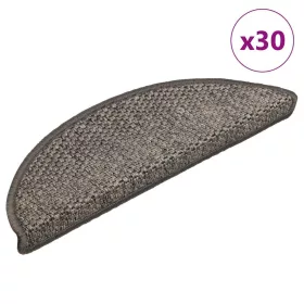   30 db lépcsőszőnyegek öntapadós szizál kinézetű 56x17x3 cm