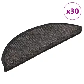   30 db lépcsőszőnyegek öntapadós szizál kinézetű 56x17x3 cm
