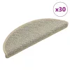 30 db lépcsőszőnyegek öntapadós szizál kinézetű 56x17x3 cm