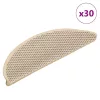 30 db lépcsőszőnyegek öntapadós szizál kinézetű 56x17x3 cm