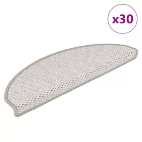   30 db platina lépcsőszőnyegek öntapadós szizál kinézetű