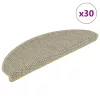 30 db lépcsőszőnyegek öntapadós szizál kinézetű 65x21x4 cm
