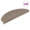 30 db lépcsőszőnyegek öntapadós szizál kinézetű 65x21x4 cm