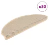 30 db lépcsőszőnyegek öntapadós szizál kinézetű 65x21x4 cm