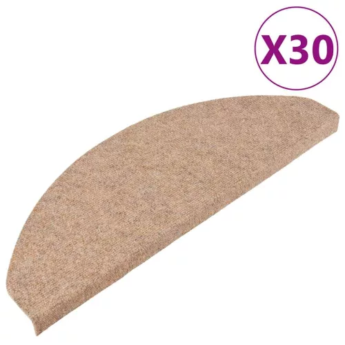 30 db bézs öntapadó lépcsőszőnyeg 65 x 22,5 x 3,5 cm