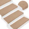 30 db bézs öntapadó lépcsőszőnyeg 65 x 24,5 x 3,5 cm