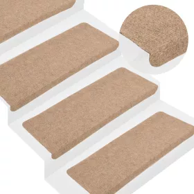 30 db bézs öntapadó lépcsőszőnyeg 65 x 24,5 x 3,5 cm