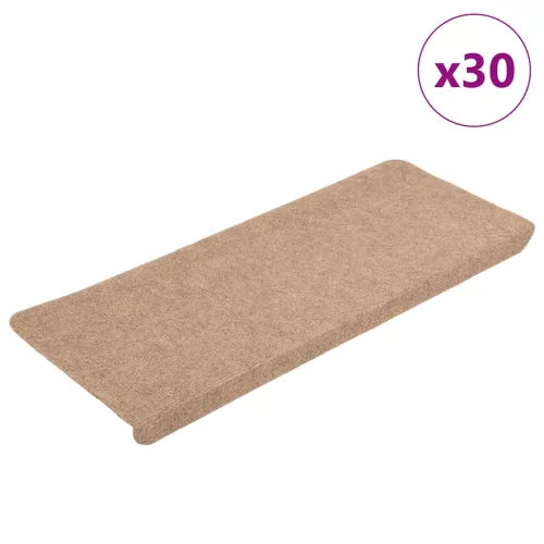 30 db bézs öntapadó lépcsőszőnyeg 65 x 24,5 x 3,5 cm