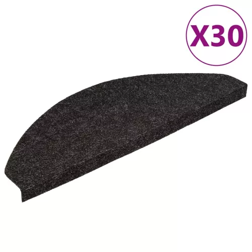 30 db antracitszürke öntapadó lépcsőszőnyeg 65 x 22,5 x 3,5 cm