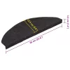 30 db fekete öntapadó lépcsőszőnyeg 65 x 22,5 x 3,5 cm