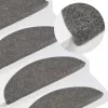 20 db fekete öntapadó lépcsőszőnyeg 56 x 17 x 3 cm