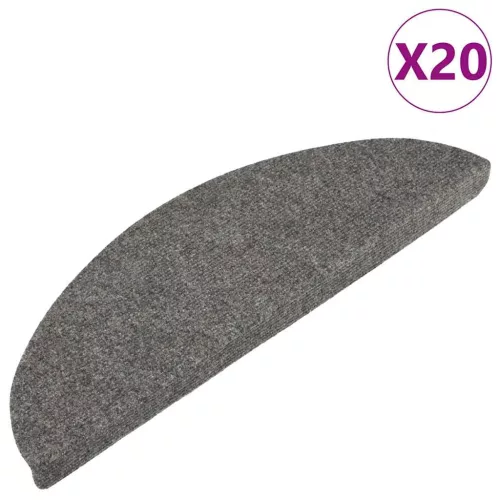 20 db fekete öntapadó lépcsőszőnyeg 56 x 17 x 3 cm