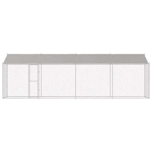 Kutyaketrec Ezüst 800 x 200 x 256 cm Horganyzott acél