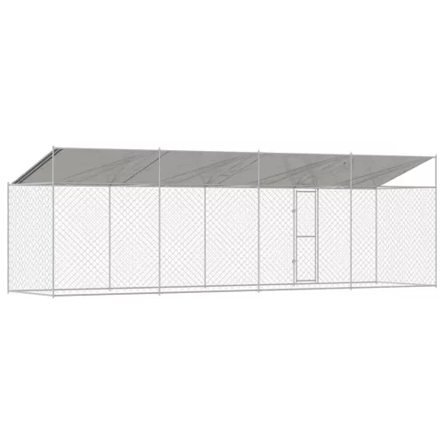 Kutyaketrec Ezüst 800 x 200 x 256 cm Horganyzott acél