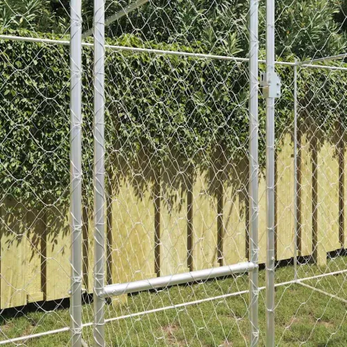 Kutyaketrec Ezüst 600 x 200 x 200 cm Horganyzott acél