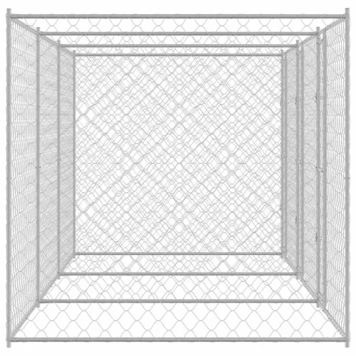 Kutyaketrec Ezüst 600 x 200 x 200 cm Horganyzott acél
