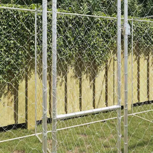 Kutyaketrec Ezüst 800 x 200 x 200 cm Horganyzott acél