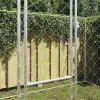 Kutyaketrec Ezüst 400 x 200 x 256 cm Horganyzott acél