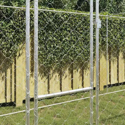 Kutyaketrec Ezüst 800 x 200 x 256 cm Horganyzott acél