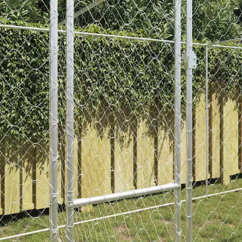Kutyaketrec Ezüst 600 x 200 x 200 cm Horganyzott acél