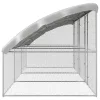 Csirkeketrec Ezüst 600 x 200 x 198.5 cm Horganyzott acél