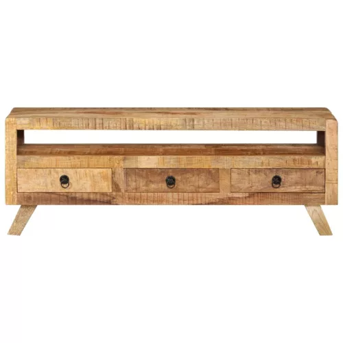 Tömör mangófa TV-szekrény 110 x 30 x 40 cm