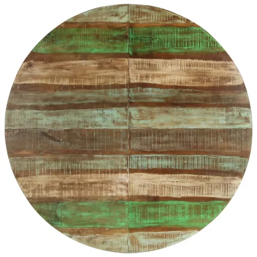 Tömör újrahasznosított fa étkezőasztal 150 x 75 cm