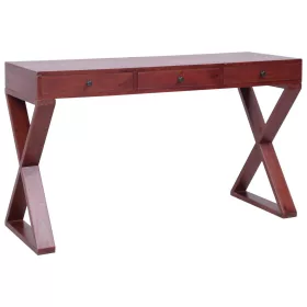   Barna tömör mahagóni számítógépasztal 115 x 47 x 77 cm