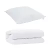 Takaró szett párnával 2 pcs Fehér Mikroszálas